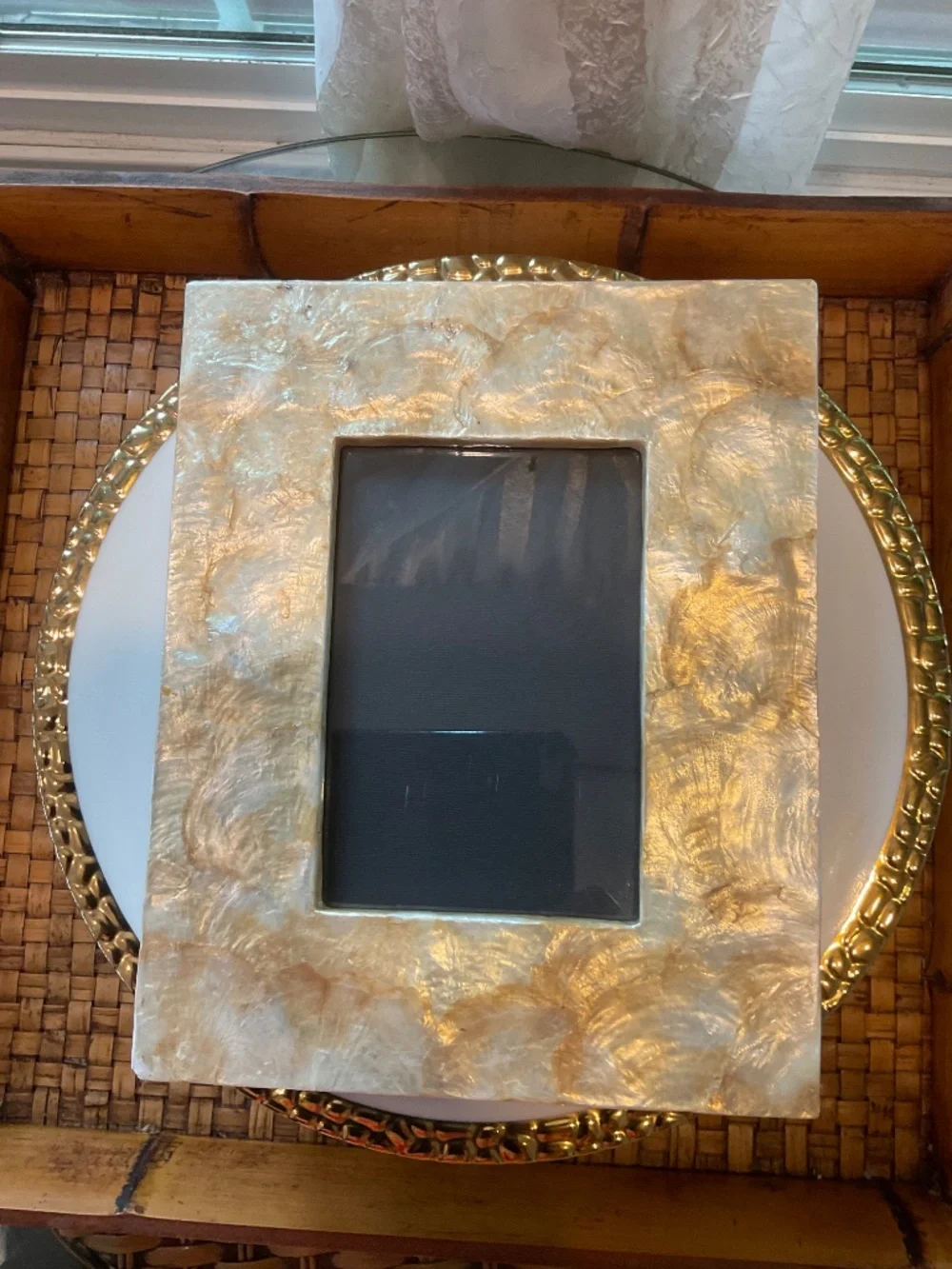 Lovely Gold Mother of Pearl Frame For 4x6 Photo